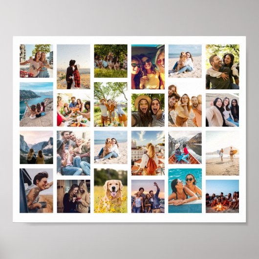 Poster Collage photo simple 24 (Devant)