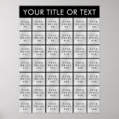 Poster Collage photo simple 42 couleur personnalisée sur (Devant)