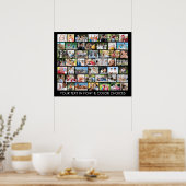 Poster Collage photo simple 49 formes multiples (Cuisine)