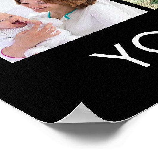 Poster Collage photo simple 49 Formes multiples (Coin)