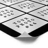 Poster Collage photo simple 51 Personnalisé couleur perso (Coin)