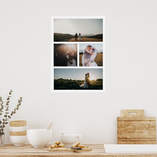 Poster Collage photo simple moderne (Cuisine)