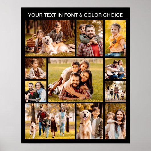 Poster Collage photo simple moderne 11 (Devant)