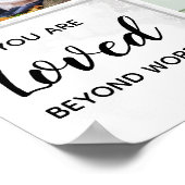 Poster Collage photo unique pour mémorial funéraire perso (Coin)