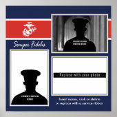 Poster Collage photo USMC Semper Fidelis (Devant)