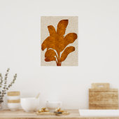 Poster Collage Plante de banane de lin de cuivre (Cuisine)