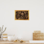 Poster Collage Portrait de Guerre Civile (Cuisine)