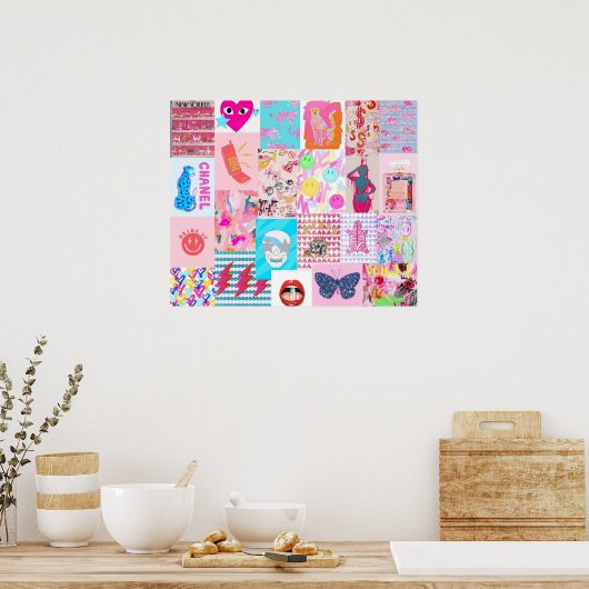 Poster collage préppy (Cuisine)