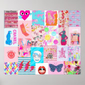 Poster collage préppy (Devant)