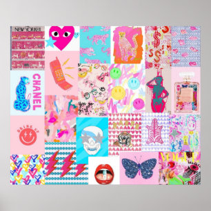 Poster collage préppy