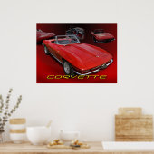 Poster Collage Red Vette (Cuisine)