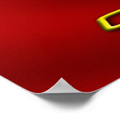 Poster Collage Red Vette (Coin)