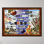 Poster Collage Roots & Wings (Devant)