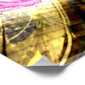 Poster Collage rose de perruches - Imprimer (Coin)