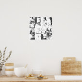 Poster Collage sans visage (Cuisine)