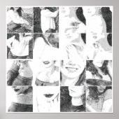 Poster Collage sans visage (Devant)