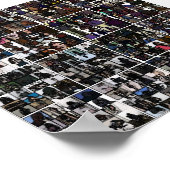 Poster Collage sans visage massif (Coin)