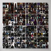Poster Collage sans visage massif (Devant)