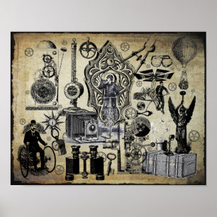 Poster Collage Steampunk #3