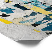 Poster Collage urbain papier déchiré avec devis (Coin)