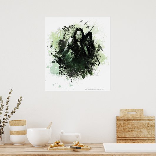 Poster Collage vectoriel Greenish Aragorn (Cuisine)