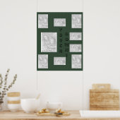 Poster Collage Vert - Football (Cuisine)