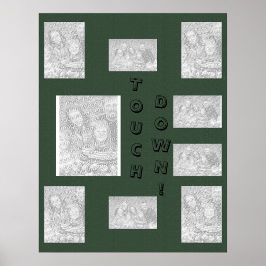 Poster Collage Vert - Football (Devant)