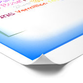 Poster Collage Word Art Pour Couleurs (Coin)