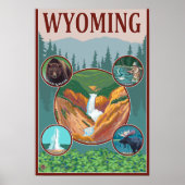 Poster Collage Wyoming (Devant)