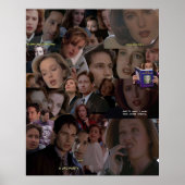 Poster Collage XFiles Mulder et Scully (Devant)