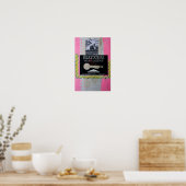 Poster Collages Bruyants Artiste's Book Congrats Key P (Cuisine)