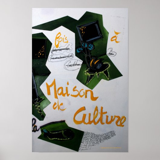 Poster Collages Bruyants Livre de l'artiste Maison de la  (Devant)