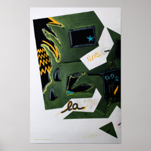 Poster Collages Bruyants Livre de l'artiste Odd triste No