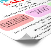 Poster Collation de fonds pour la vente de gâteaux ou de  (Coin)