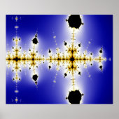 Poster Collatz Mathématique Mandelbrot Fractal (Devant)