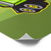 Poster Collecte de déchets Déchets Rubbish Camion Cartogr (Coin)