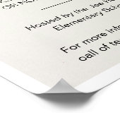 Poster Collecte de fonds pour la nuit de peinture (Coin)