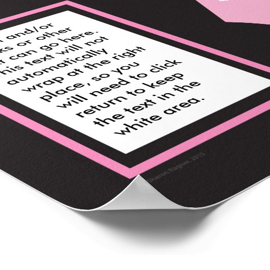 Poster Collecte de fonds pour le carbone rose (Coin)