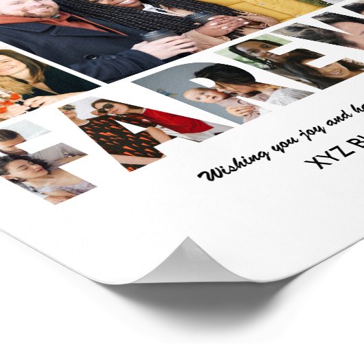 Poster Collecte de photos d'adieu Collecte de collègues r (Coin)