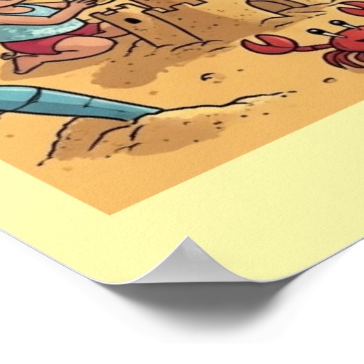 Poster Collecte de plages (Coin)