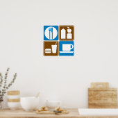 Poster Collecte des signaux routiers des services aliment (Cuisine)