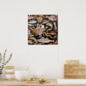 POSTER COLLECTE POMPEII / OCÉAN - SCÈNE DE VIE MARINE (Cuisine)