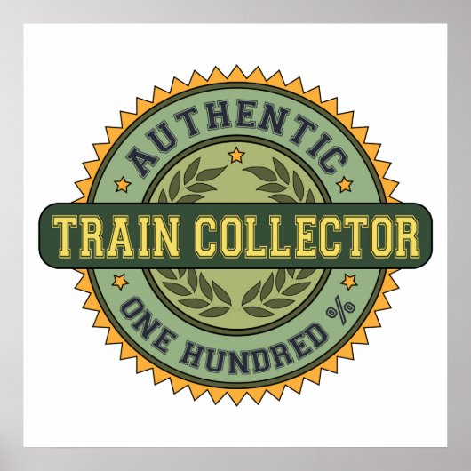Poster Collecteur de train authentique (Devant)
