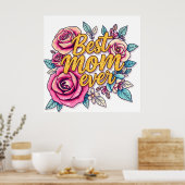 Poster Collection Cadeau Floral Moderne (Cuisine)