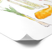 Poster collection colorée d'encre végétale et d'aquarelle (Coin)