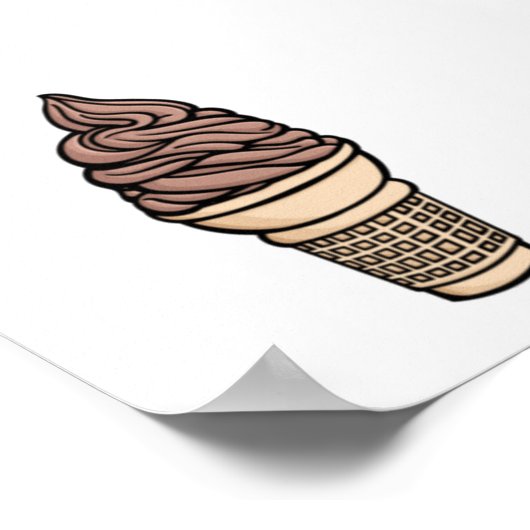 Poster Collection crème glacée (Coin)