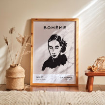 Collection d'affiches d'art bohème
