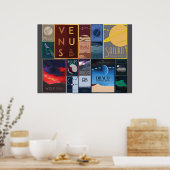 Poster Collection d'affiches de voyages spatiaux (Cuisine)