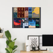 Poster Collection d'affiches de voyages spatiaux (Bureau à domicile)