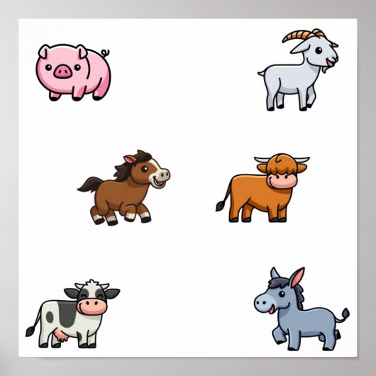 Poster Collection d'animaux domestiques (Devant)